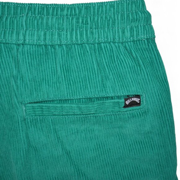Billabong Mens Loose Fit Corduroy Shorts Green Size M Green Longrider Surf/Skate - Picture 5 of 10